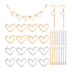 76Pcs 6 Style Brass Stick Connector Charms&nbsp;FIND-PH0026-26