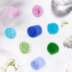 8Pcs 8 Colors DIY Wool Roving&nbsp;DIY-CP0013-78A