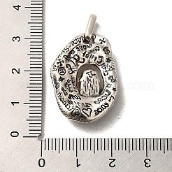 Rack Plating Brass Micro Pave Cubic Zirconia with Sea shell Pendants&nbsp;KK-Q795-15B-AS