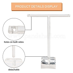 T Bar Organic Glass Earring Display Stand&nbsp;X-EDIS-G001-01