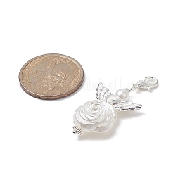 Angel ABS Plastic Imitation Pearl Pendant Decorations&nbsp;HJEW-JM01021
