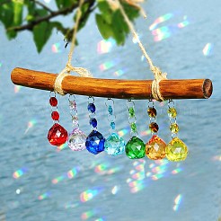 Glass Teardrop Hanging Suncatchers&nbsp;PW-WG21031-01