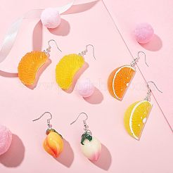 SUPERFINDING DIY 24 Pairs Fruits Themed Earring Making Kits&nbsp;DIY-FH0002-08
