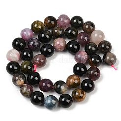 Natural Multicolor Tourmaline Beads Strands&nbsp;G-F824-A01-10mm