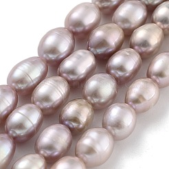 Natural Cultured Freshwater Pearl Beads Strands&nbsp;PEAR-P062-08J