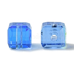 100Pcs Transparent Electroplate Glass Beads&nbsp;GLAA-K064-08A-AB03