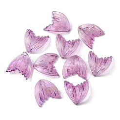 Fishtail Shape Transparent Acrylic Pendants&nbsp;TACR-TAC0007-01D