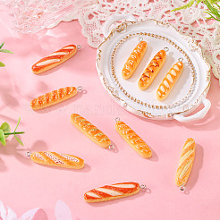 10Pcs Resin Mini Breakfast Food Pendants Set&nbsp;FIND-TA0008-32