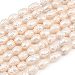 Natural Cultured Freshwater Pearl Beads Strands&nbsp;PEAR-F020-24A