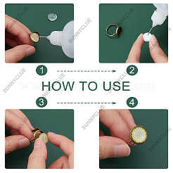 DIY Half Round Adjustable Ring Making Kit&nbsp;DIY-SC0019-86