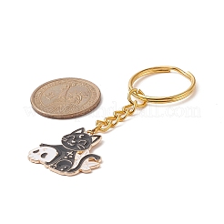 Halloween Theme Alloy Enamel Pendant Keychain&nbsp;KEYC-JKC00436