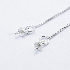 925 Sterling Silver Ear Stud Findings&nbsp;STER-I014-02S