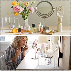 Transparent Acrylic Earring Display Stands&nbsp;EDIS-WH0021-11