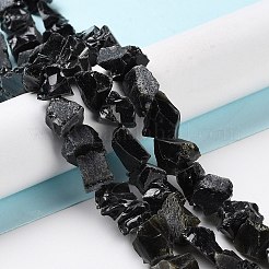 Raw Rough Natural Obsidian Beads Strands&nbsp;G-B065-C20