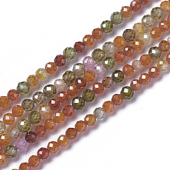 Cubic Zirconia Beads Strands&nbsp;G-F596-48-3mm