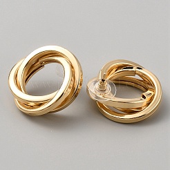 Iron Twist Knot Stud Earrings for Women&nbsp;EJEW-WH0004-106A