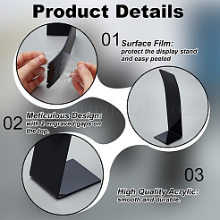 Acrylic Necklace Display Stands&nbsp;NDIS-WH0003-015B