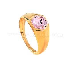 304 Stainless Steel with Cubic Zirconia Finger Rings&nbsp;FS-WG76F9A-26