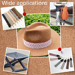 5 Yards Ethnic Style Polyester-cotton Ribbon&nbsp;DIY-CY0001-76C