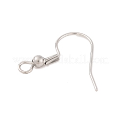 Tarnish Resistant Earrings Findings Original Color 304 Stainless Steel Earring Hooks&nbsp;X-STAS-H011