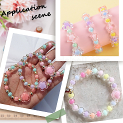 240Pcs 8 Styles Transparent Plastic Beads&nbsp;KY-BM0001-04