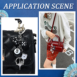 Alloy Acrylic Pendant Decorations&nbsp;KEYC-BBC0001-29P