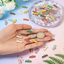 64Pcs 8 Colors Alloy Enamel Pendants&nbsp;ENAM-PJ0001-14