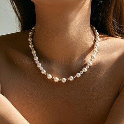 Vintage Shell Pearl Round Beaded Collar Necklaces for Women&nbsp;CD1286