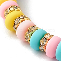 Handmade Polymer Clay Beads Stretch Bracelets&nbsp;BJEW-JB06488