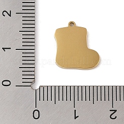 Christmas Theme Ion Plating(IP) 304 Stainless Steel Enamel Charms&nbsp;STAS-Z083-06G-02