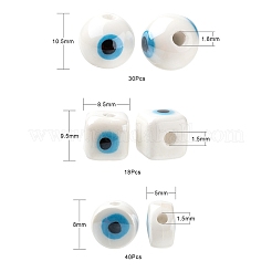 3 Style Handmade Porcelain Ceramic Beads&nbsp;PORC-LS0001-03
