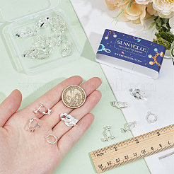 36Pcs 6 Styles Brass Clip-on Earring Converters Findings&nbsp;KK-SC0004-73
