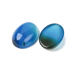 Dyed Oval Natural Blue Agate Cabochons&nbsp;G-K020-18x13mm-08