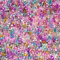 Baking Paint Transparent Glass Seed Beads&nbsp;SEED-N006-05