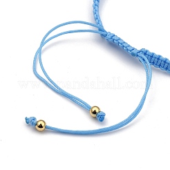 Adjustable Nylon Cord Braided Bead Bracelets&nbsp;BJEW-JB05394-01