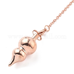 Brass Dowsing Pendulum Big Pointed Gourd Pendants&nbsp;KK-H491-07RG