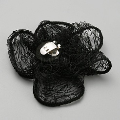 Flower Cloth Shoe Decorations&nbsp;FIND-WH0418-88B