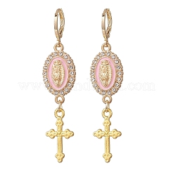 Alloy Enamel Hoop Earrings&nbsp;EJEW-JE06921