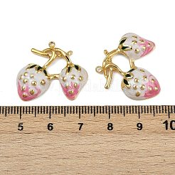 Strawberry 304 Stainless Steel Enamel Pendants&nbsp;STAS-L290-21D-G