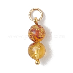 Natural Amber Round Pendants&nbsp;PALLOY-JF04990