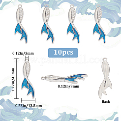 10Pcs Alloy Rhinestone Pendants&nbsp;FIND-SC0007-77