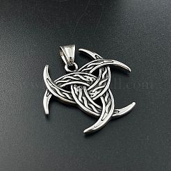 Viking Men's Triple Horn of Odin 304 Stainless Steel Pendant Necklaces&nbsp;FR0632