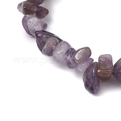 Natural Amethyst Chips Stretch Bracelets for Women&nbsp;BJEW-JB11343-05