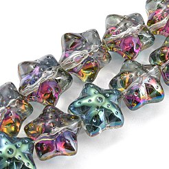 Electroplate Glass Beads Strands&nbsp;EGLA-G037-07A