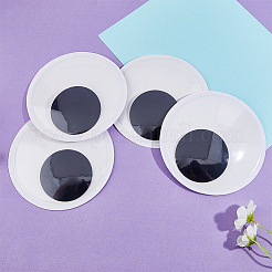 4Pcs Self Adhesive PVE Plastic Wiggle Googly Eyes Cabochons&nbsp;DOLL-FH0001-04