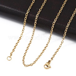 Ion Plating(IP) 304 Stainless Steel Unisex Cable Chain for Necklace&nbsp;STAS-P045-01G-B