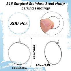 300Pcs 316 Surgical Stainless Steel Wine Glass Charms Rings&nbsp;STAS-SC0007-19
