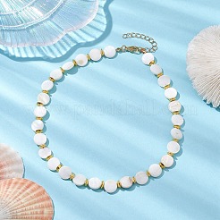 Natural Freshwater Shell Beaded Necklaces for Women&nbsp;NJEW-JN04829