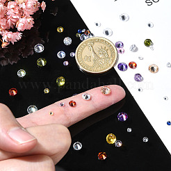 100Pcs 10 Styles Cubic Zirconia Cabochons&nbsp;ZIRC-YW0001-20A