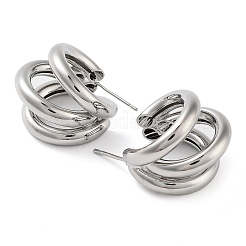 Brass Studs Earrings&nbsp;EJEW-K276-08P